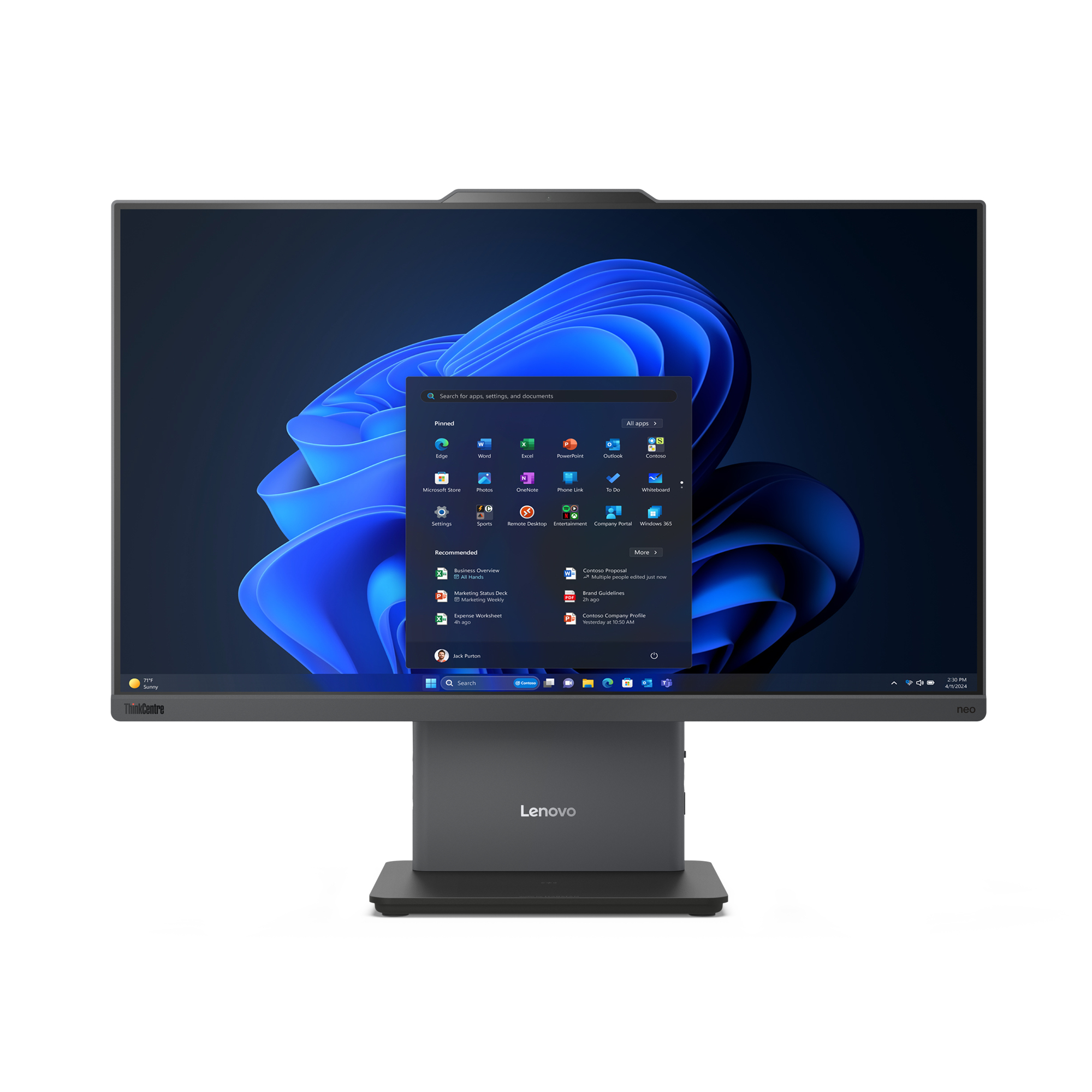 LENOVO ThinkCentre Neo 50a 24 Gen 5 Intel Core 5 210H 23.8inch 16GB 256GB SSD W11P 3YOS CO2 Offset