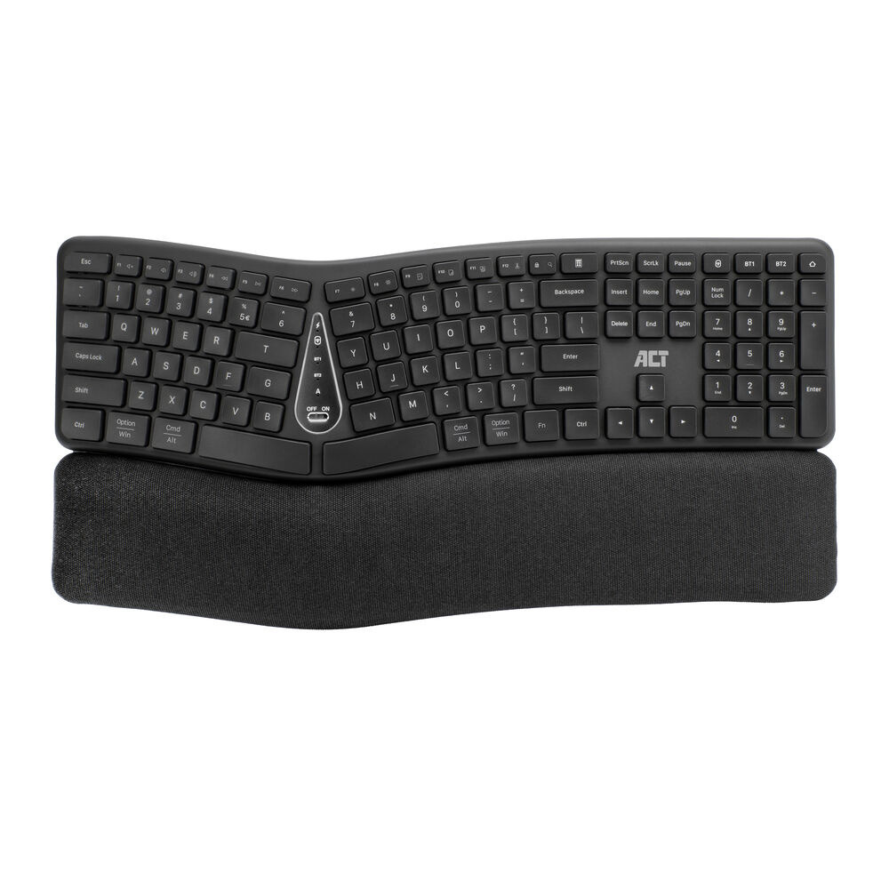 Ergonomic Bluetooth Keyboard, Multi-Connection (QWERTY/US layout)