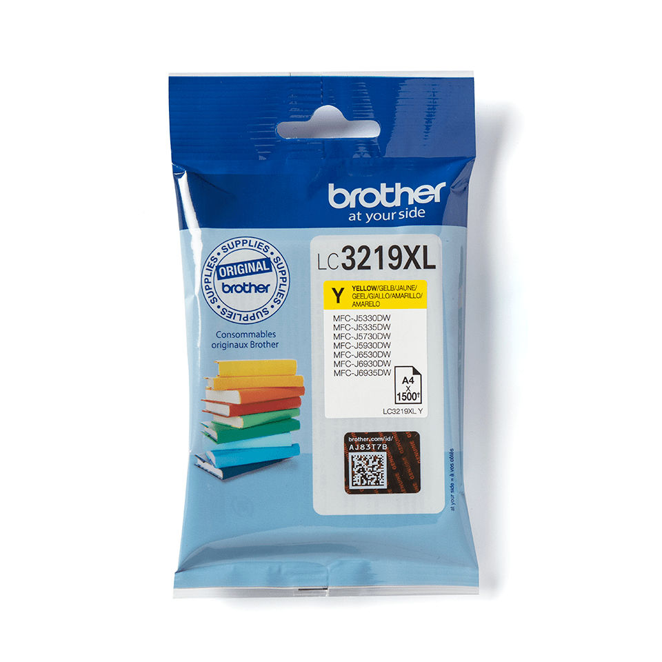 Brother Tinte LC-3219XLY Gelb bis zu 3.000 Seiten nach ISO/IEC 24711
