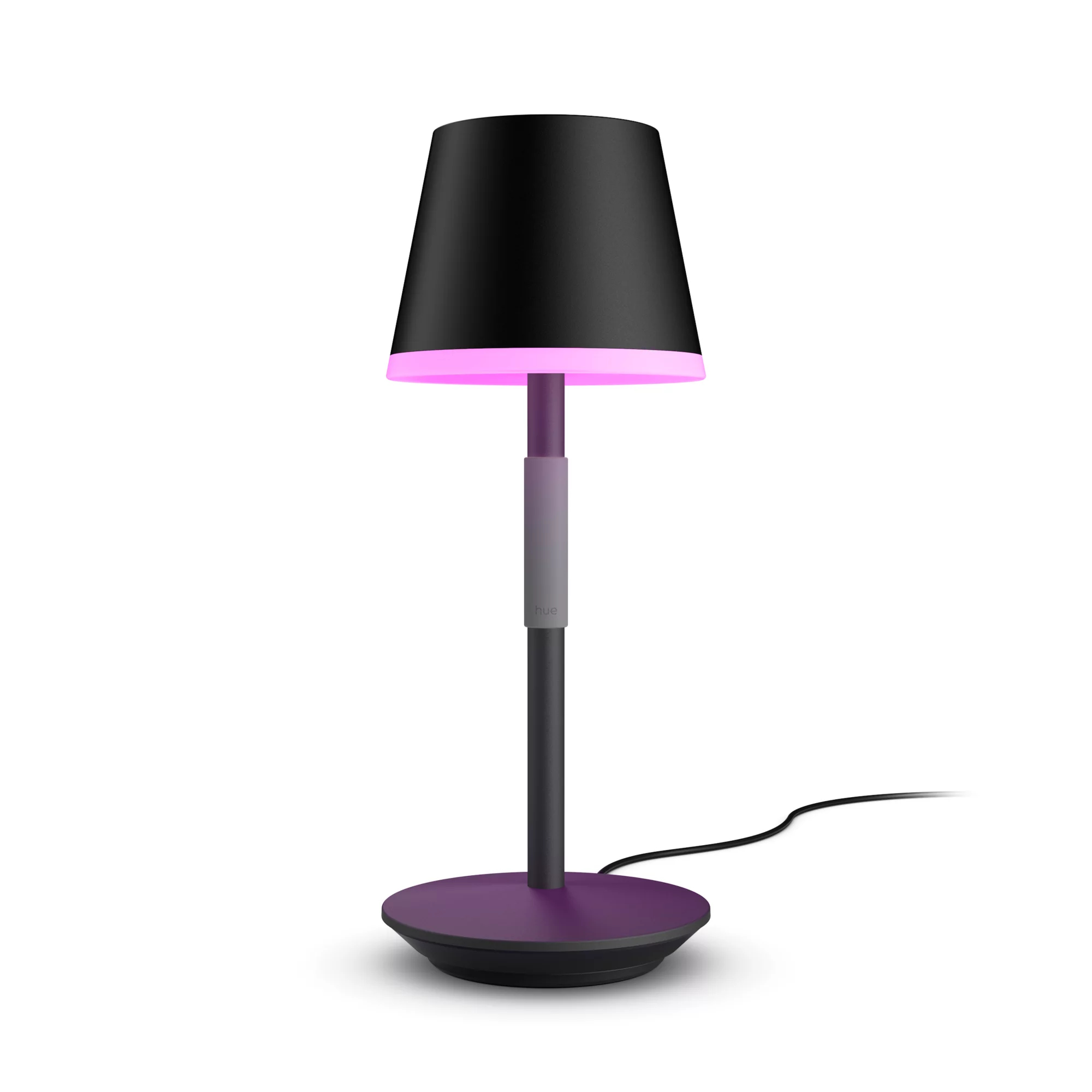 Philips Hue White & Color Ambiance Go Tragbare Tischleuchte Schwarz