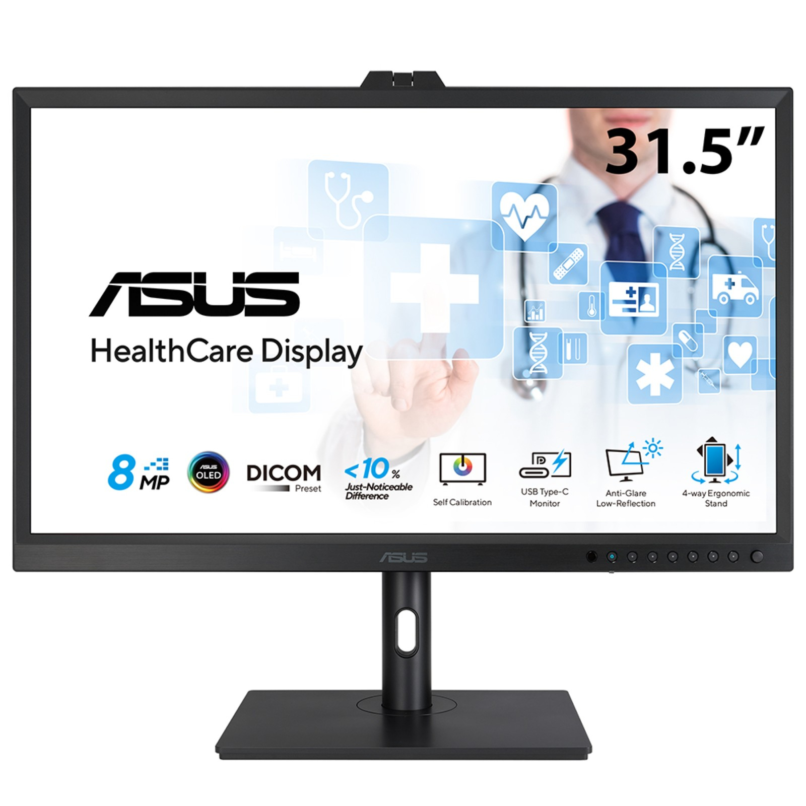 LCD ASUS 31.5"" HA3281A 4K 3840x2160p OLED DICOM Preset Healthcare Monitor