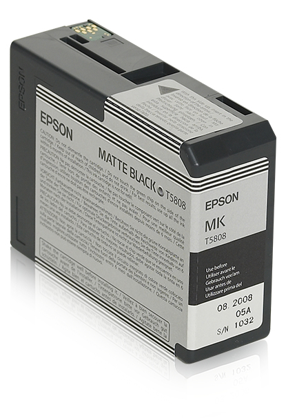 Epson Tintenpatrone matte black T 580 80 ml T 58080N