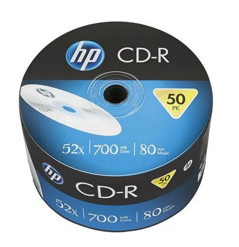 HP CD-R 52x 700MB 50P    CRE00070-3  6