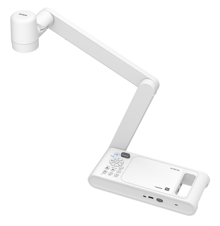 Epson ELPDC30 Dokumentenkamera - 4K-UHD, 23x Zoom, HDMI