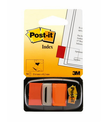 3M 7000144932 indekseringskort Orange