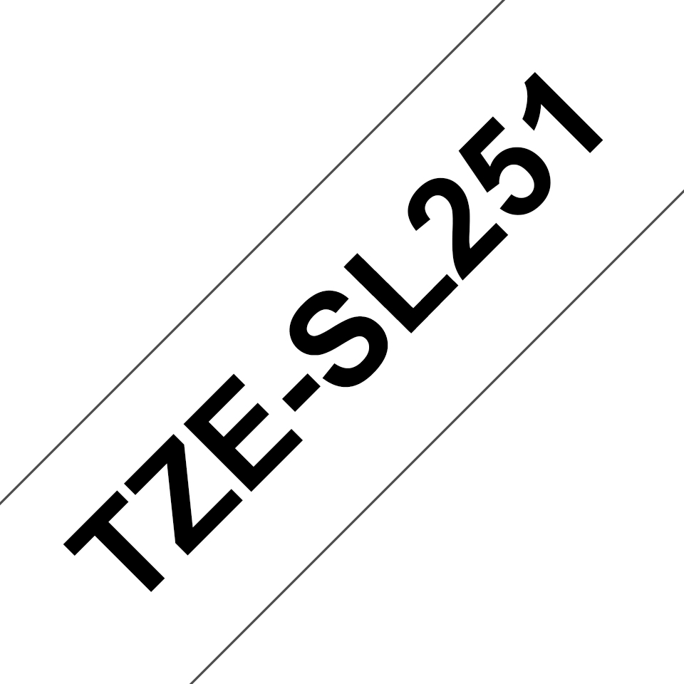 Brother TZESL251 Tejp SvartText,VitBotten,24mm