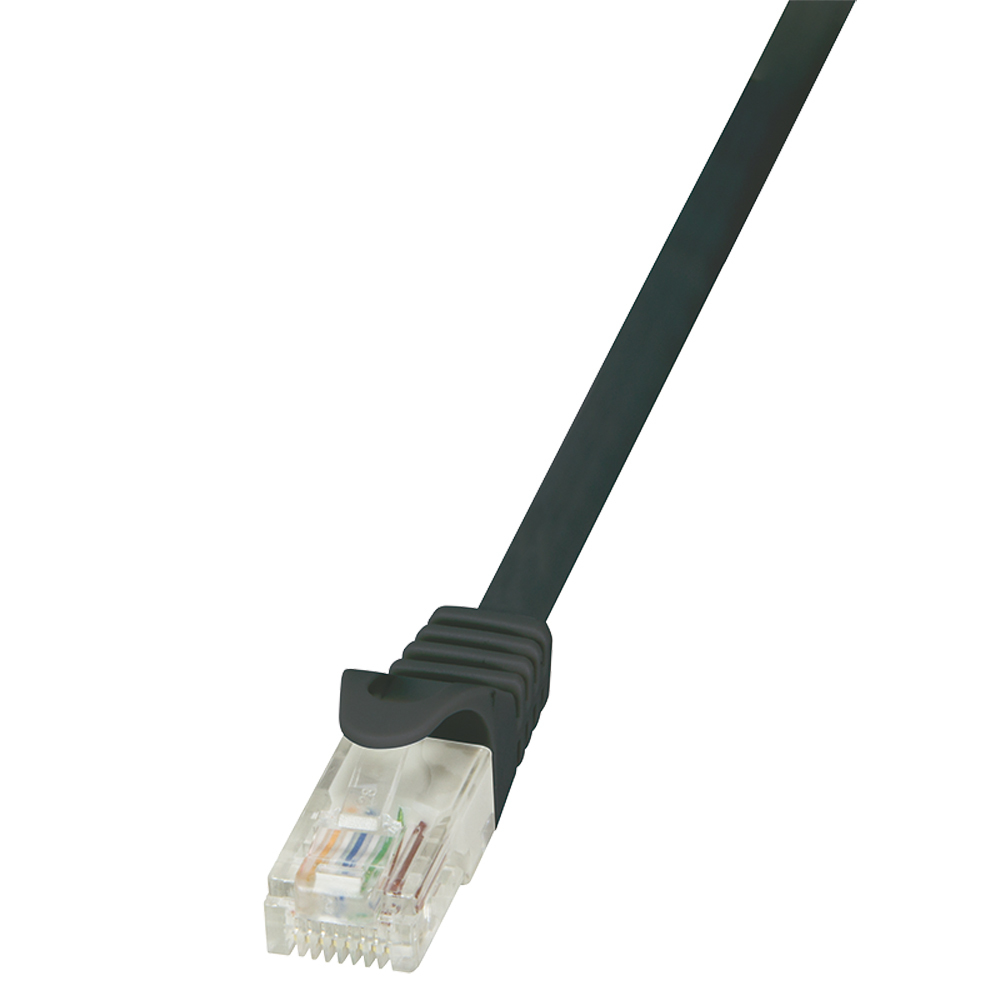 Patch Cable Cat.5e U/UTP 0,25m black