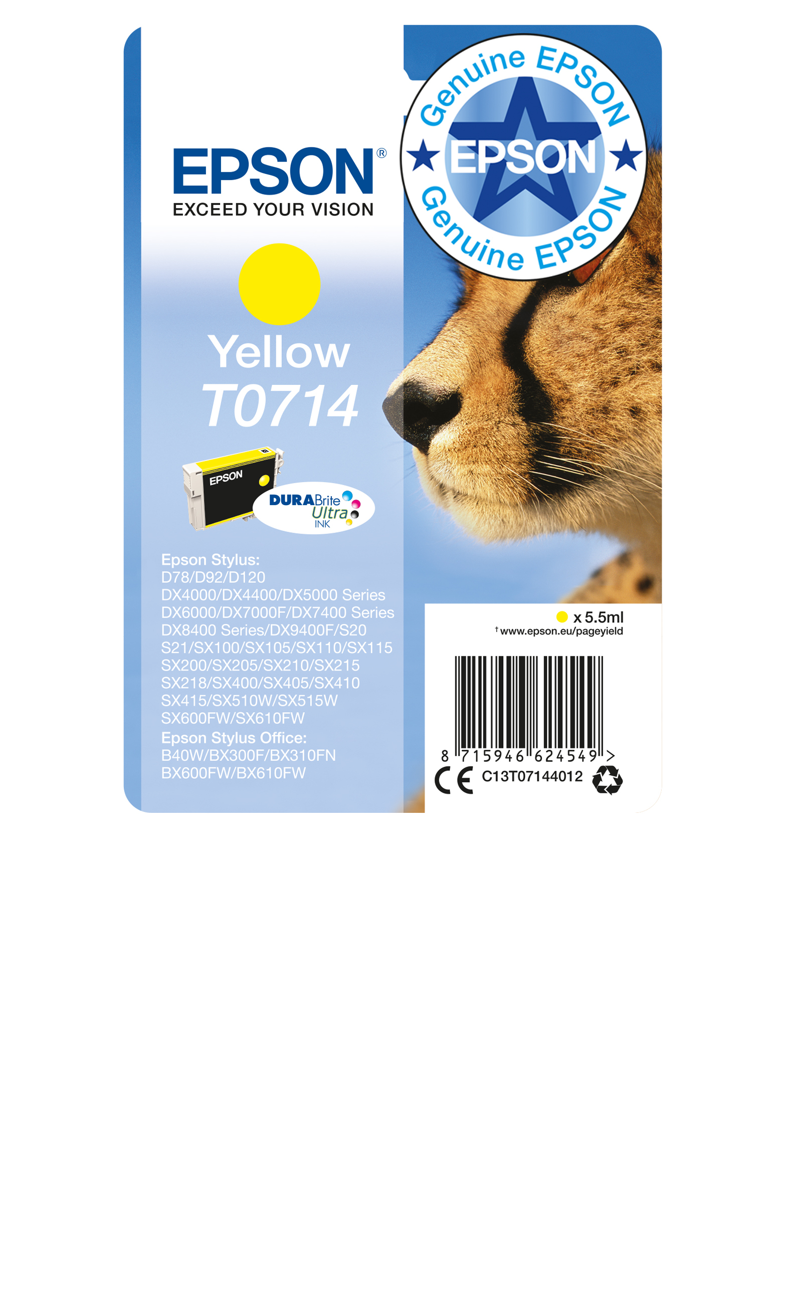 Epson T071440 yellow NEUE VERPACKUNG