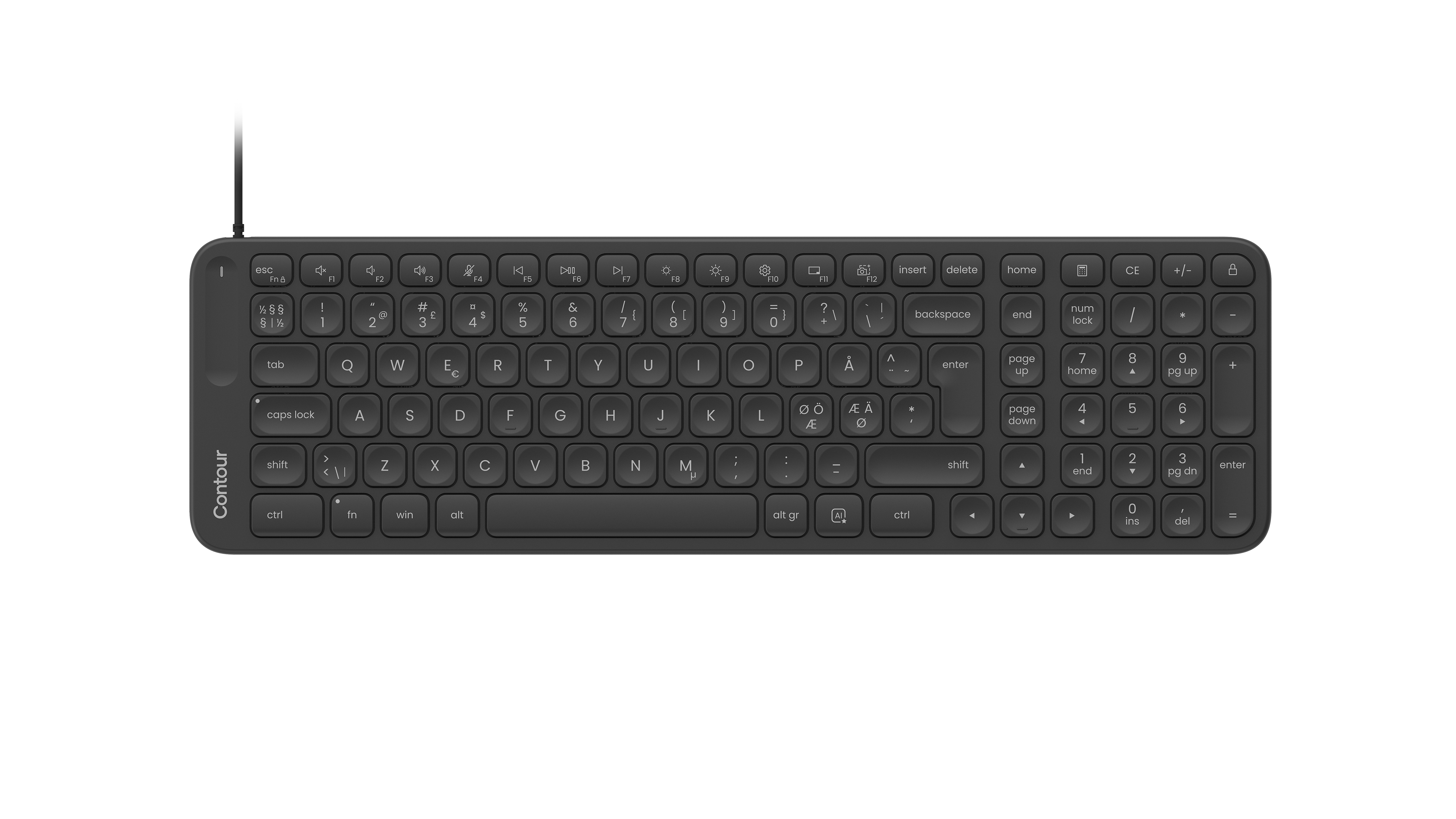 CONTOUR Balance Mid-Size Keyboard Wired Pan Nordic Layout