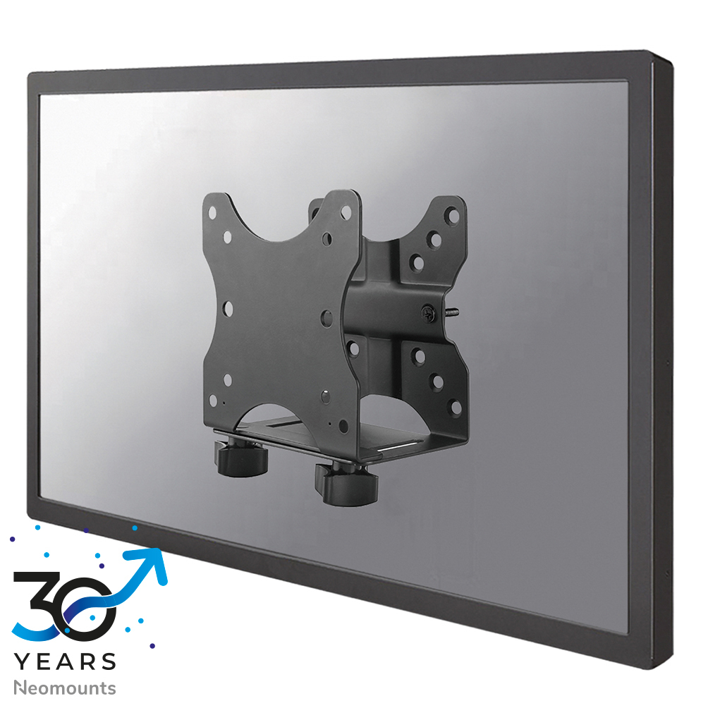 Neomounts NM-TC100BLACK, Mini  PC/NUC/Thin Client Holder,  Max 5 kg, VESA 50x50-100x100. WE:1,7 - 7cm, Universal. Black
