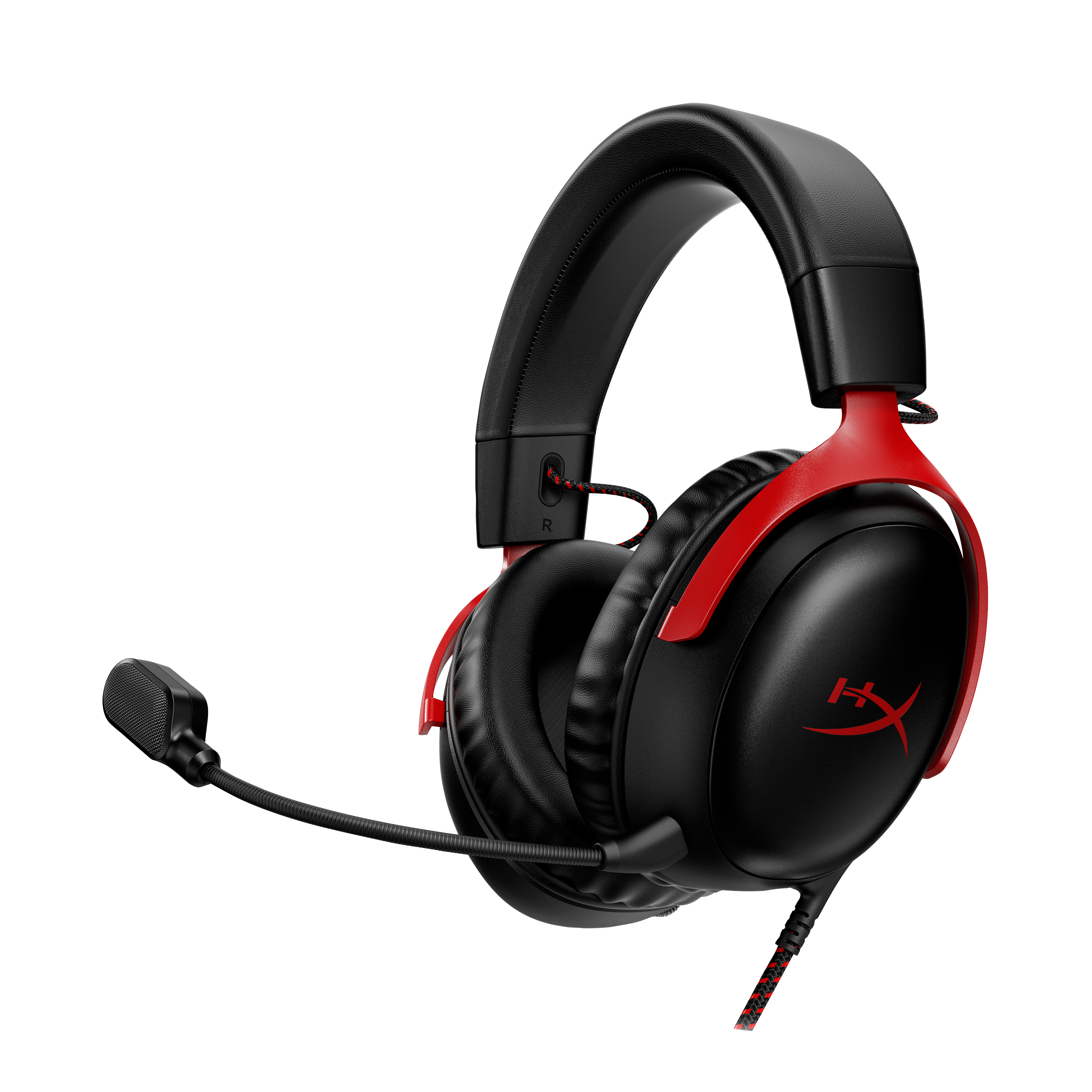 HyperX Cloud 3 Kablet Høretelefoner Sort Rød