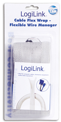 Management Kabelschlauch PET flexibel 1,8m LogiLink Grey