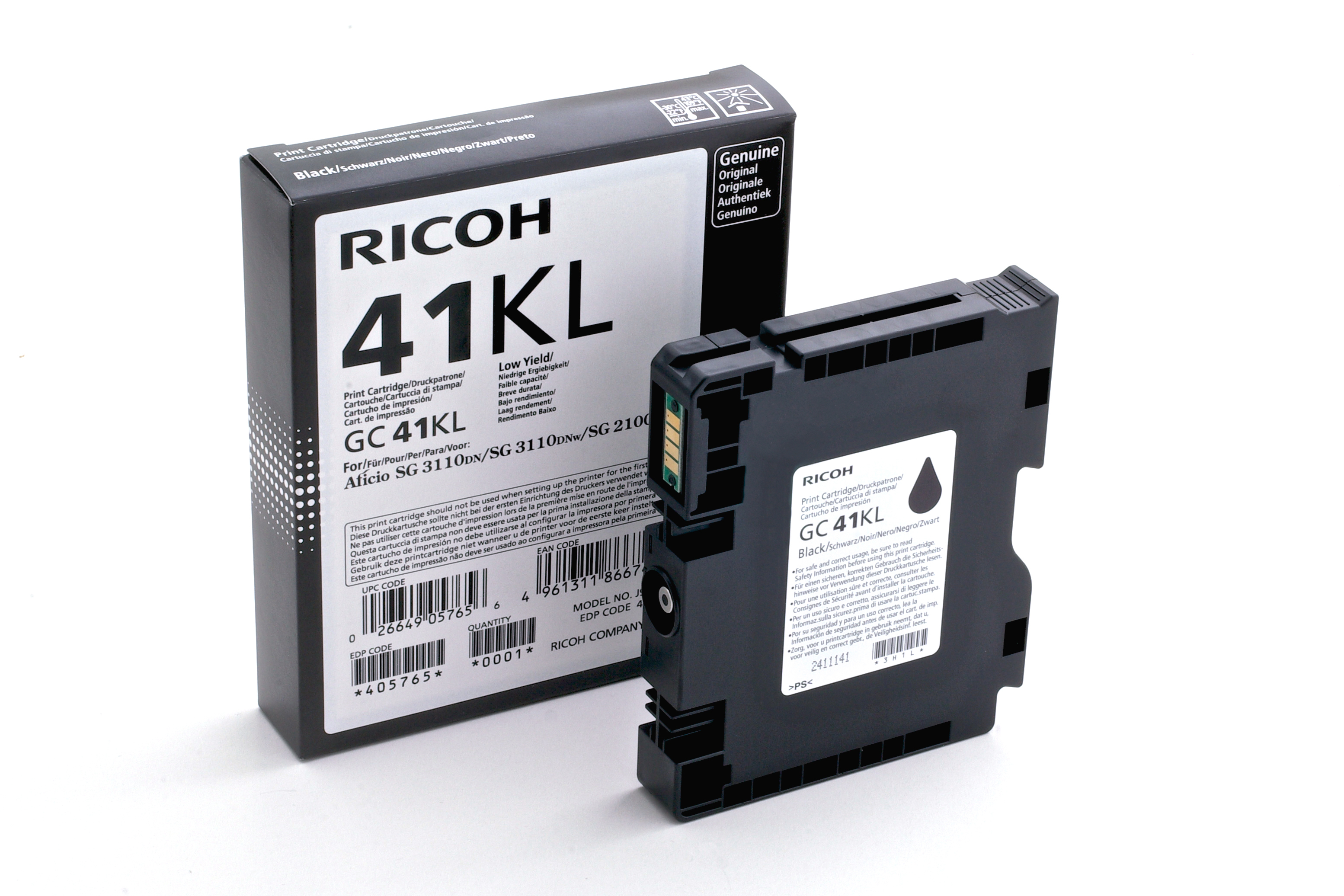 Ricoh Tinte 405765 schwarz GC41KL
