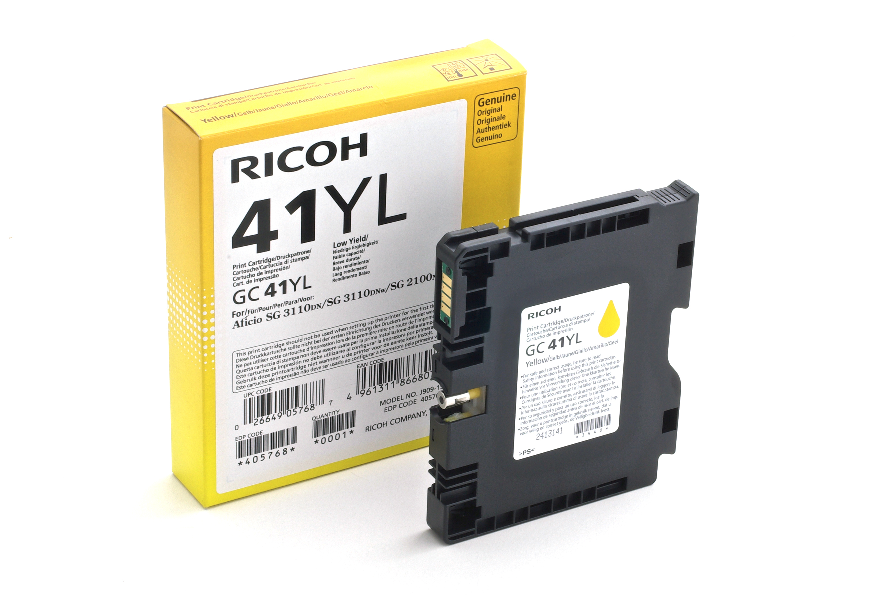 Ricoh Tinte 405768 gelb GC41YL