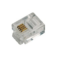 Logilink RJ11-Modularstecker, 6P4C, ungeschirmt, 100 Stk.