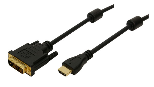 Logilink HDMI-DVI-Kabel HDMI -> DVI-D ST/ST 2.00 m bk