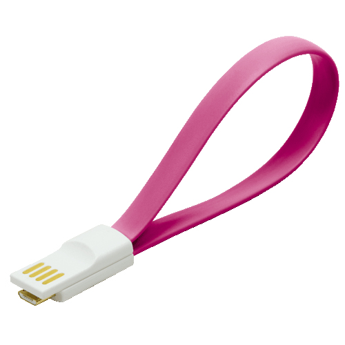 LogiLink USB2.0 > micro USB Magnet Pink