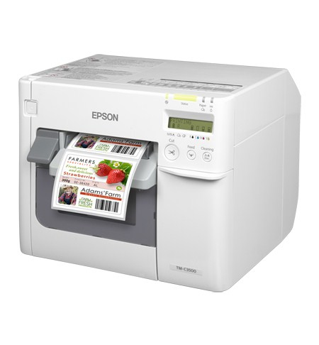 Epson TM-C3500 (012CD) Farb-Etikettendrucker USB LAN 360dpi 104mm