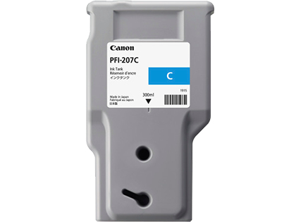 Canon Tinte PFI-207C Tinte cyan Standardkapazitt 300ml 1er-Pack