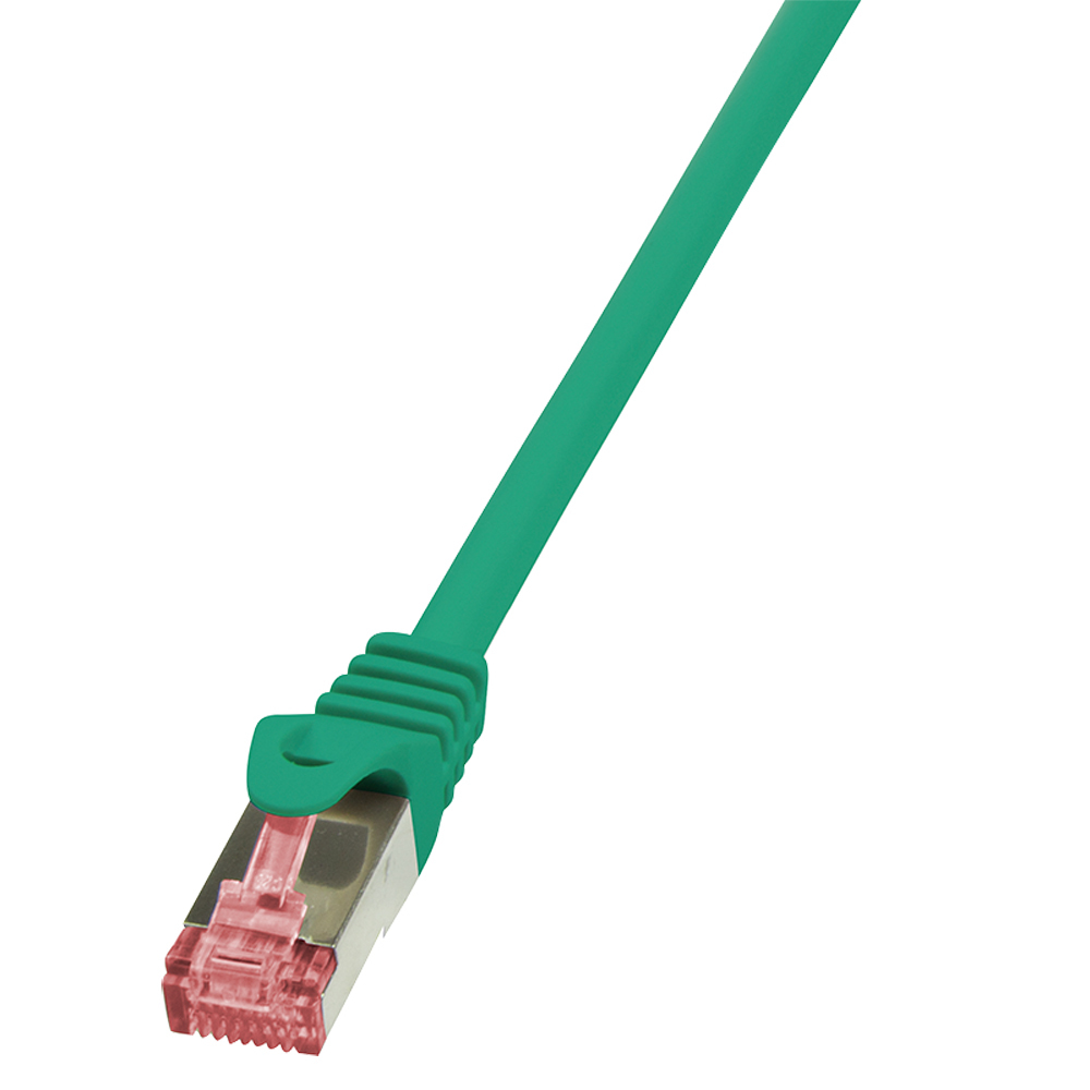 Patch Cable Cat.6 S/FTP green 0,25m, PrimeLine