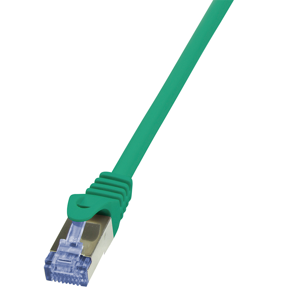 Logilink Patch Cable Cat.6A S/FTP green 1,00m, PrimeLine