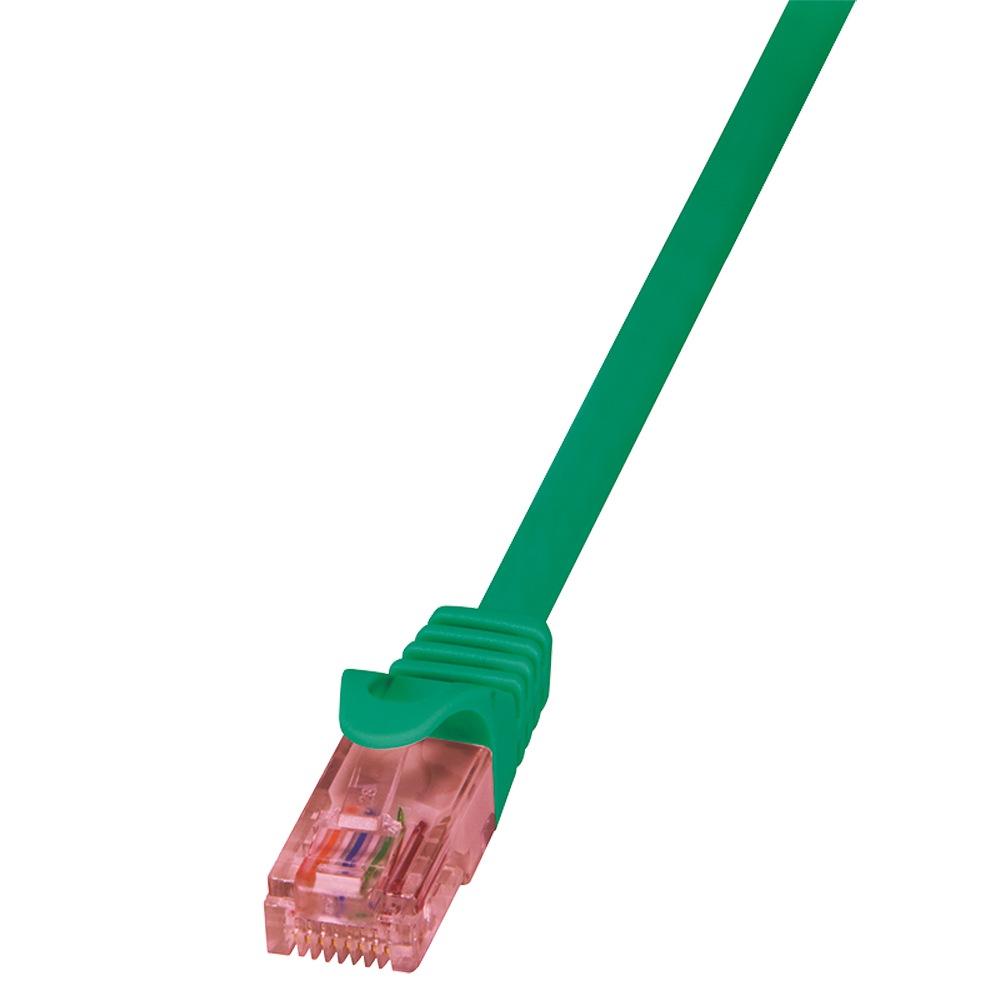 Logilink Patch Cable Cat.6 U/UTP BC green, 0,25m PrimeLine