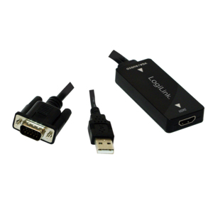 LogiLink VGA w. USB Audio to HDMI