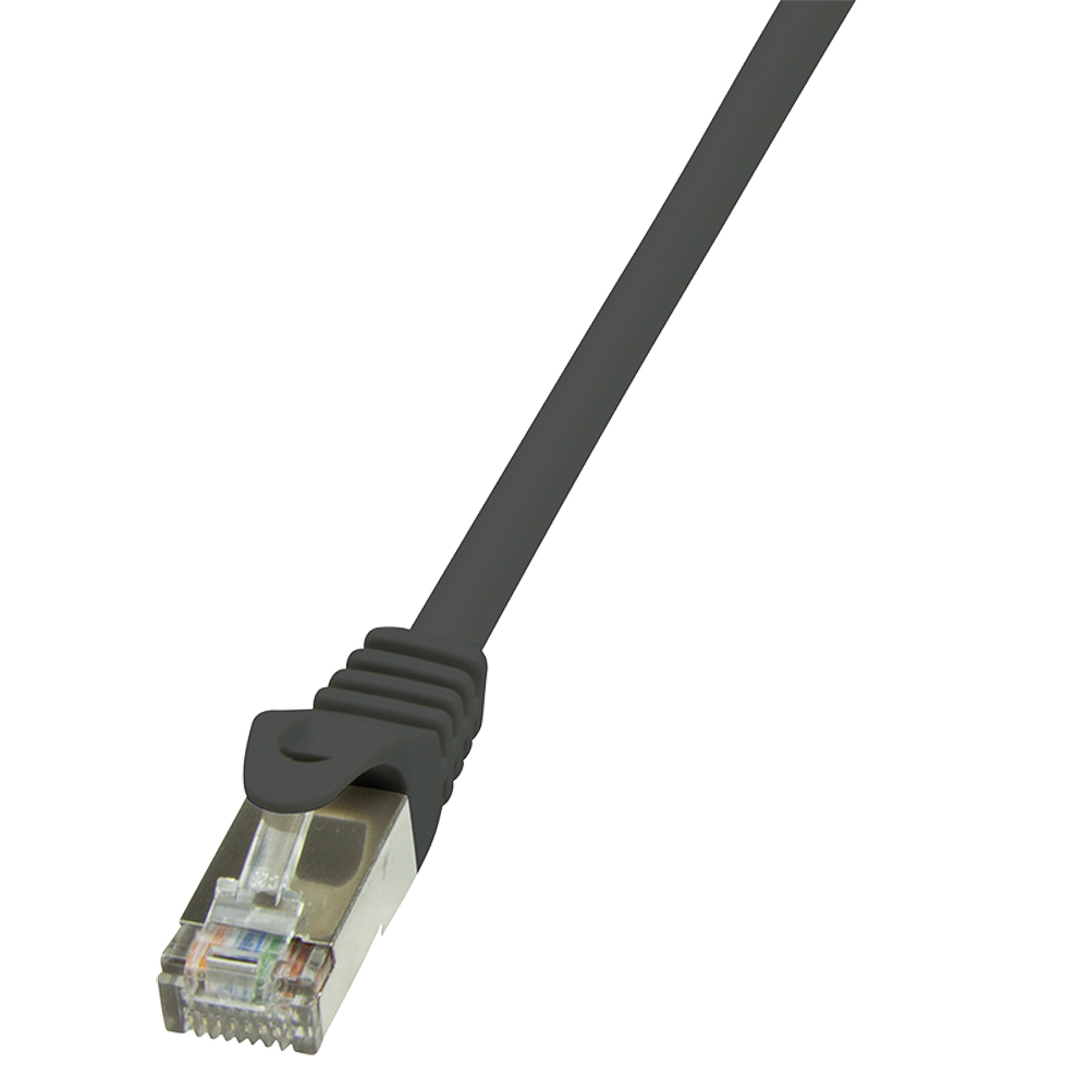 Patch Cable Cat.5e F/UTP 0,25m black