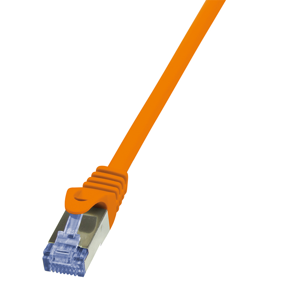 Patch Cable Cat.6A S/FTP orange 2,00m, PrimeLine
