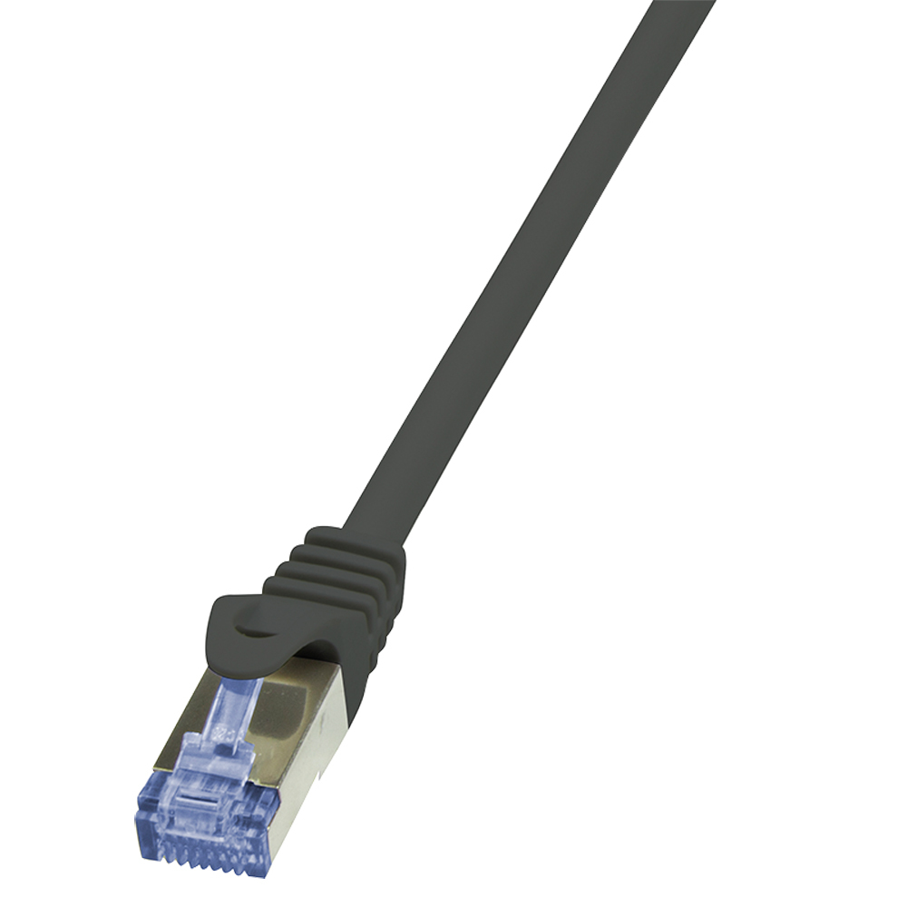 Logilink Patchkabel CAT6A S/FTP AWG26 PIMF 10,00m schw.