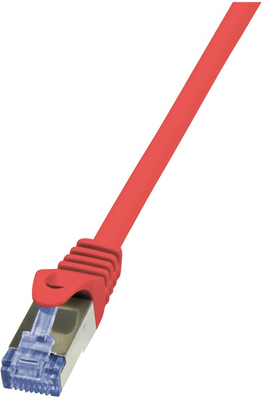 Logilink Patch Cable Cat.6A S/FTP red 0,50m, PrimeLine