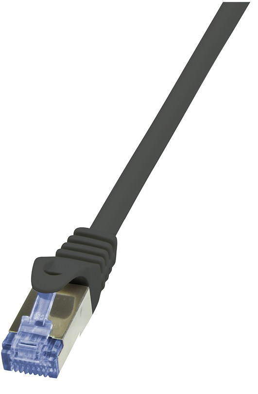 LogiLink PrimeLine Patchkabel CAT6a RJ45 S/FTP PiMF LSZH 1m Schwarz