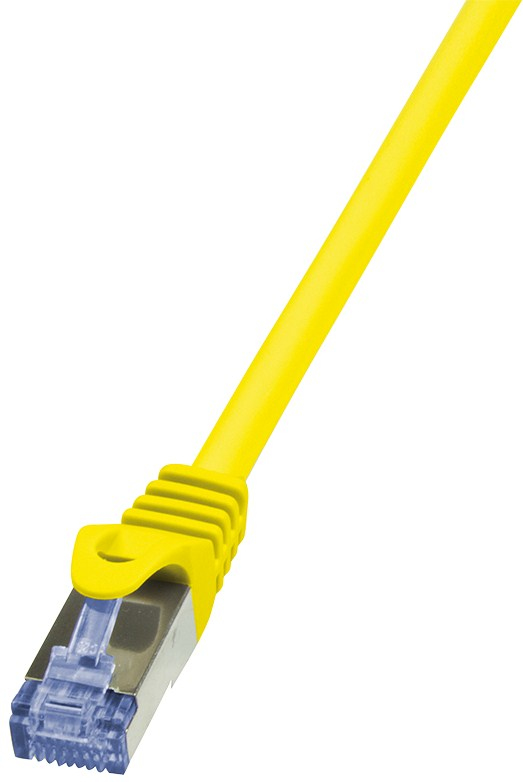 Patch Cable Cat.6A S/FTP yellow 2,00m, PrimeLine