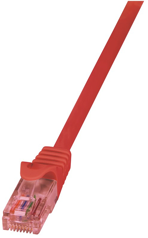 Logilink Patch Cable Cat.6 U/UTP BC red, 0,50m PrimeLine