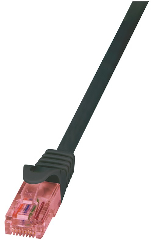 Patch Cable Cat.6 U/UTP BC black, 7,50m PrimeLine