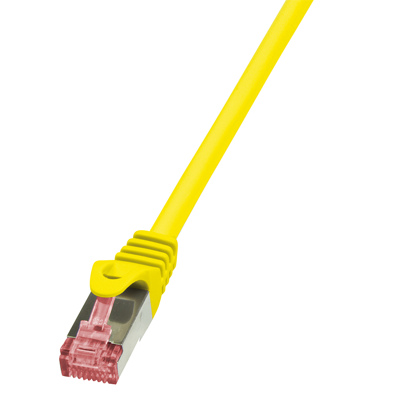 Logilink Patch Cable Cat.6 S/FTP yellow 0,25m, PrimeLine