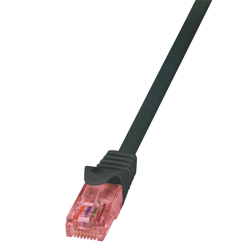Logilink Patch Cable Cat.6 U/UTP BC black, 1,00m PrimeLine