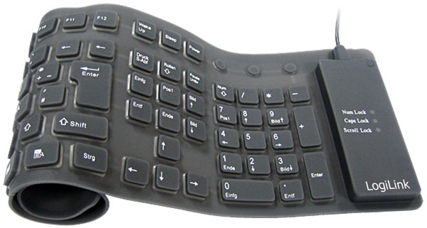LogiLink flexible Tastatur black