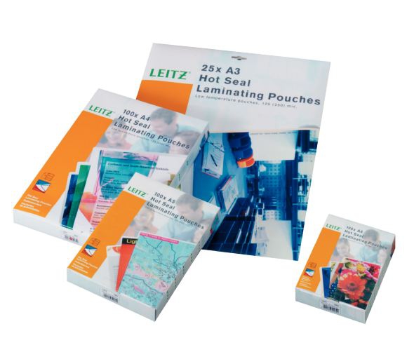 Leitz - 25-pakke - blank - A4 - lamine
