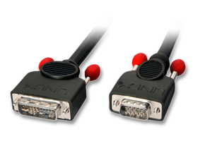 Lindy - VGA-Kabel - DVI-A (M) - HD-15 (M) - 3.0m - Schwarz (41197)