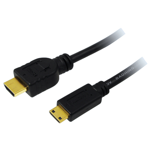 Logilink HDMI-Kabel Ethernet A -> mini St/St 1.50m sw