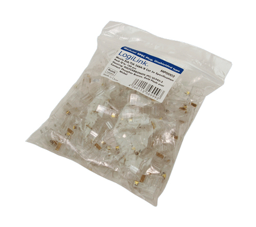CAT 5e Modular Plug, unshielded 100 Stück