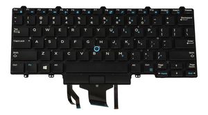 Dell Backlit keyboard for Latitude  laptops, 82 keys, English-US  layout Dual Pointing