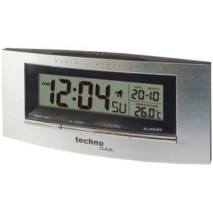 Technoline WT182 Digital alarmur Sølv