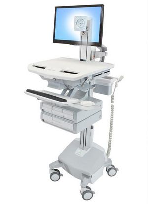 ERGOTRON StyleView Wagen mit LCD-Gelenk LiFe-Antrieb 4 Schublade