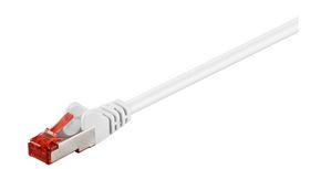 MicroConnect F/UTP CAT6 0.25m White PVC Outer Shield : Foil screening 4x2xAWG 27 CCA