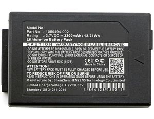 CoreParts Battery 12.21Wh Li-ion 3.7V  3300mAh Black for Motorola  Scanner 12Wh Li-ion 3.7V 3300mAh Black, 3 Model C, 3 Model S, WorkAbout Pro 4,
