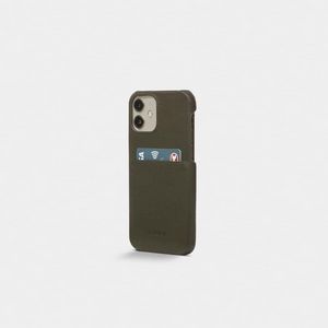 Trunk iPhone 12/12 Pro Backcover,  Green Leather Cover, Apple,  iPhone 12, 15.5 cm (6.1"), Green