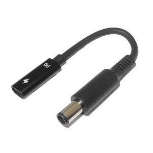 CoreParts Conversion Cable for Dell Convert USB-C to 7.4*5.0mm  Connects all Dell Laptop that require 7.4*5.0mm to USB-C Chargers - Upto 100Watt