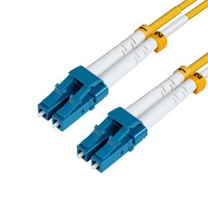 MicroConnect LC/UPC-LC/UPC 1m OS2 Fibre  Patch Cable SM Duplex LSZH  OD: 2mm, 0.3db Yellow
